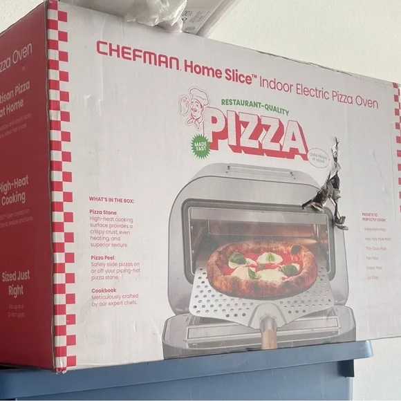 Chefman Indoor Electric Pizza Oven - Silver